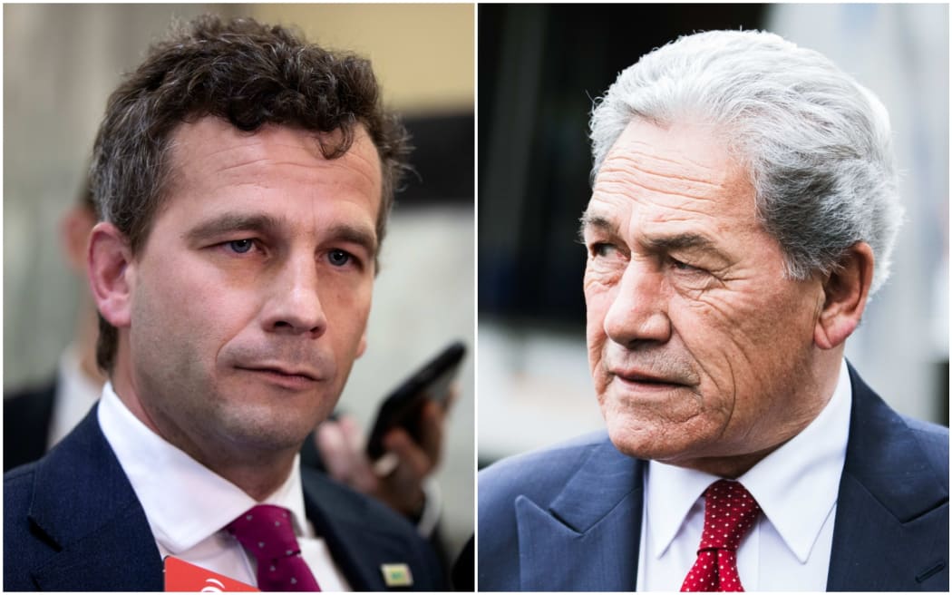 ACT leader David Seymour and NZ First leader Winston Peters.