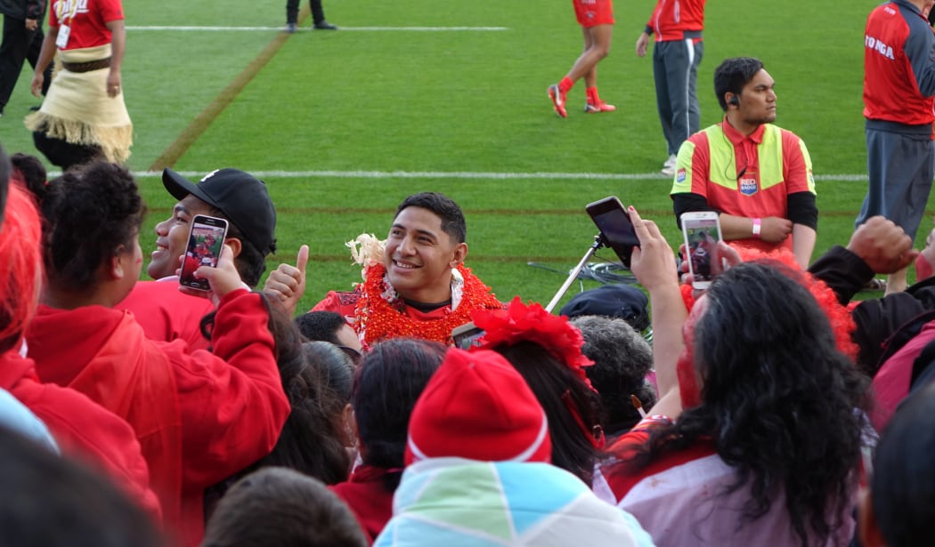 Jason Taumalolo among the fans.