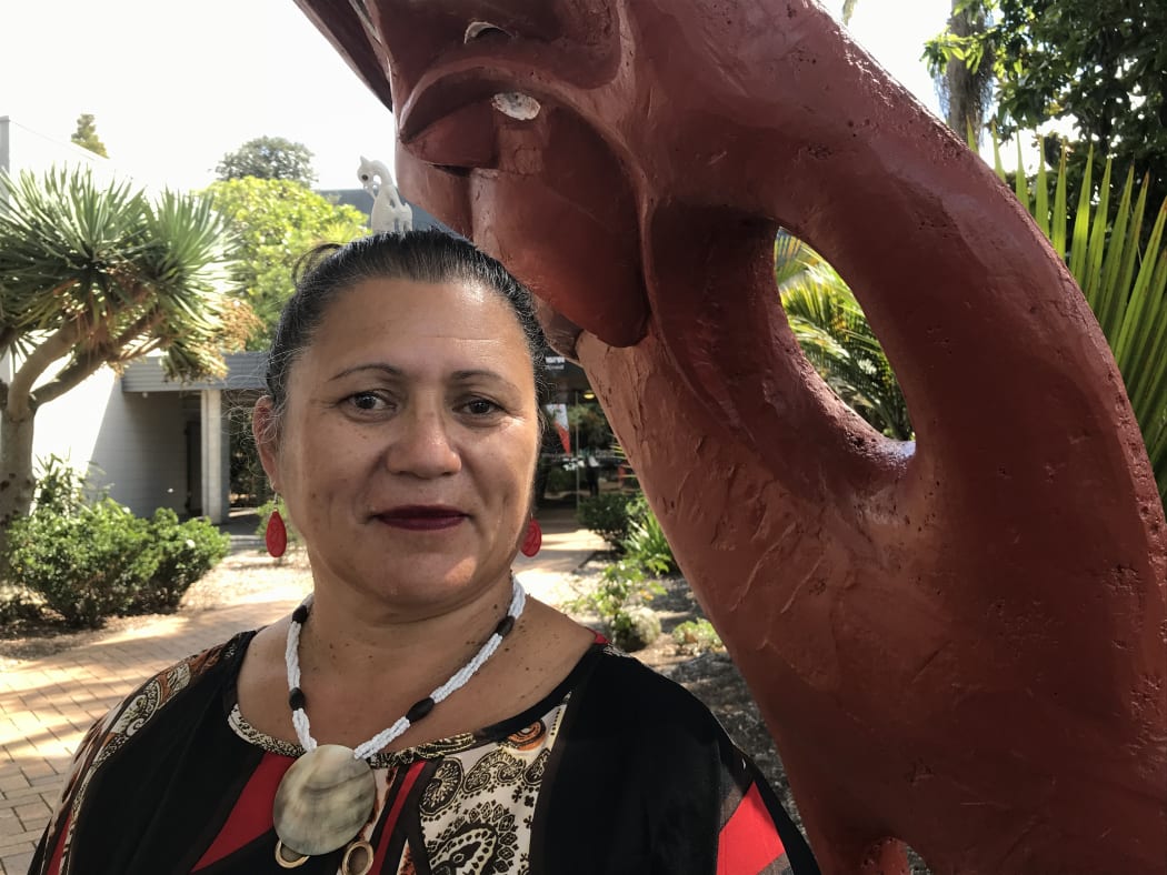 Aorangi Kawiti, WDC Te Kārearea Strategic Partnership Forum Standing Committee member outside the council after today's Māori wards decision which she said offered a new relationship of trust between council and local Māori.