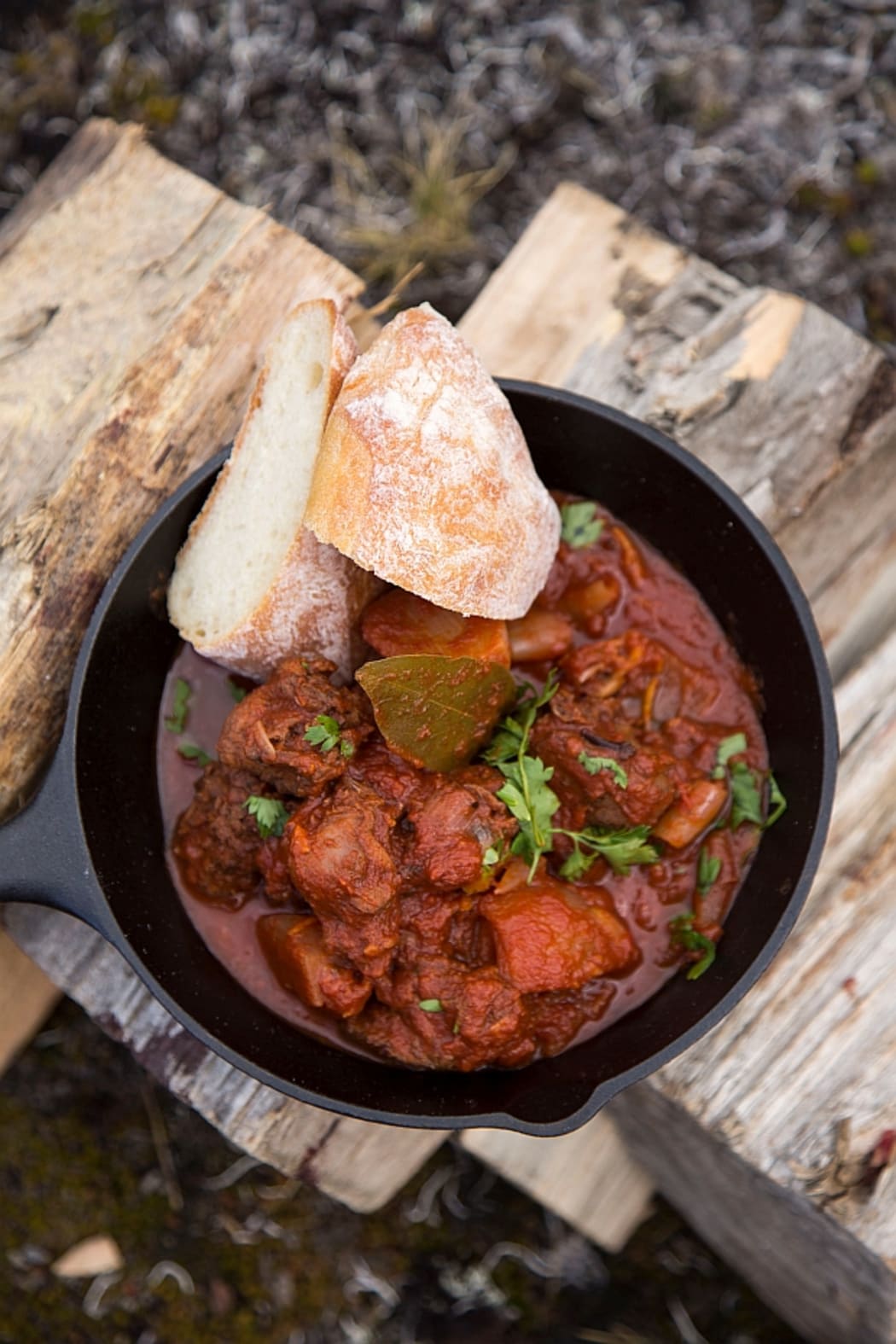 Greek Rabbit Stifado.
