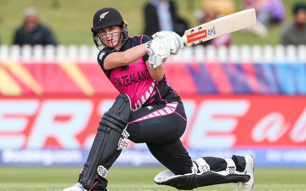 Katey Martin during the 2020 ICC Women's T20 World Cup match between India v New Zealand, Melbourne 2020.