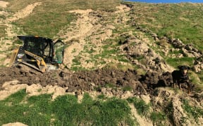 Repairs under way in Wharekōpae Pāmu farms after Cyclone Gabrielle caused damage in the area.