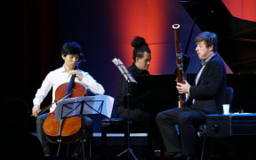 Bassoon player Eli Holmes at the Wakatipu Music Festival.