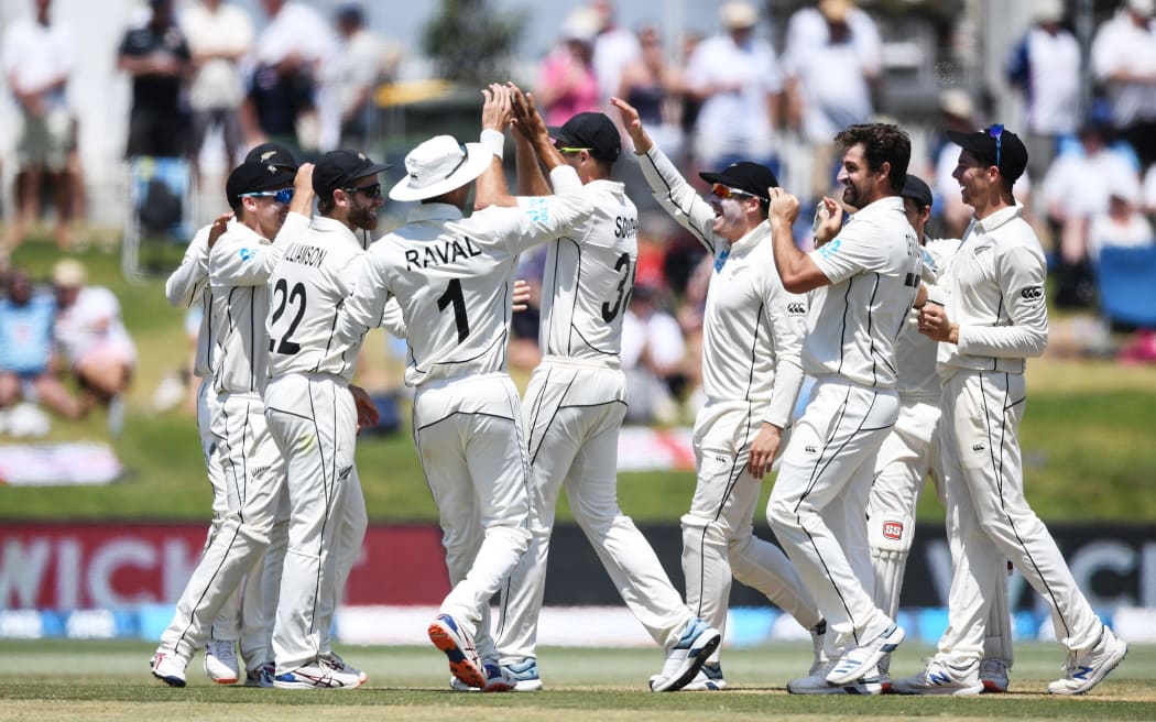 New Zealand Black Caps v England. International Cricket at Bay Oval, Mt Maunganui, New Zealand.