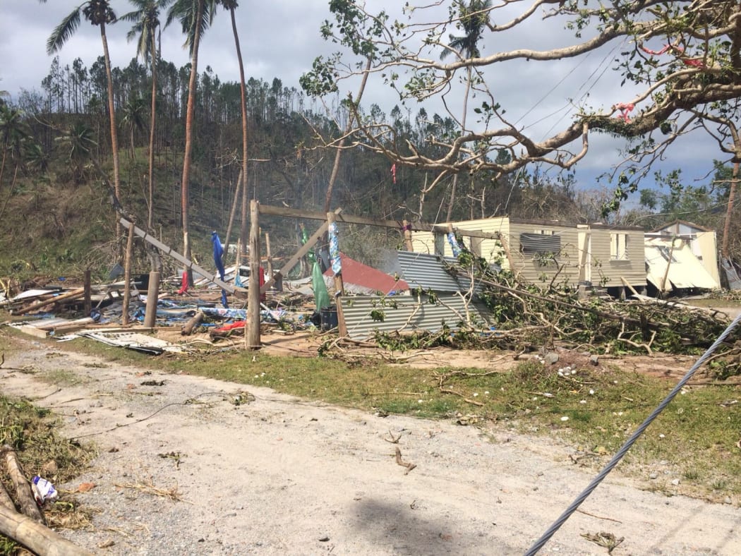 Damage on Kandavu after Cyclone Keni