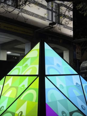 An image of a sculptural work by Shannon Novak. The name of the work is Rhythmic Verve.