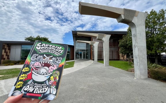 The top-loaned book at HB Williams Memorial Library in 2025, Dog Man: Lord of the Fleas, was unavailable at the time of taking a photo as it was out on loan. The book pictured is the Gisborne library's second-most-borrowed book for last year. Photo / Zita Campbell (LDR Single Use Only)