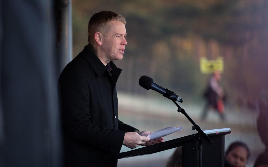 Chris Hipkins speaks at the opening of Fieldays 2023
