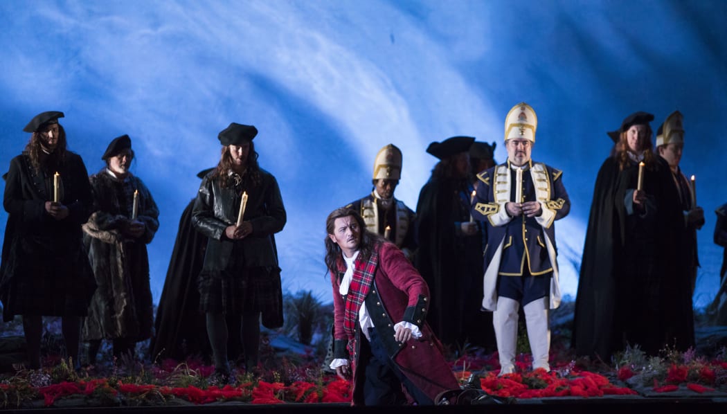 A scene from Lucia di Lammermoor at Chicago Lyric Opera