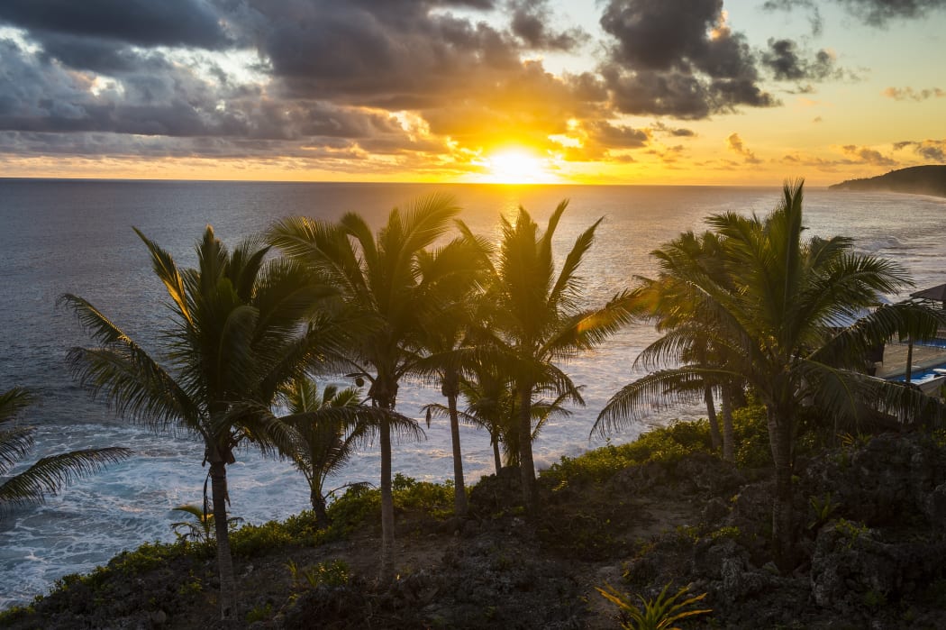 Looking out to sea from Niue's coast
