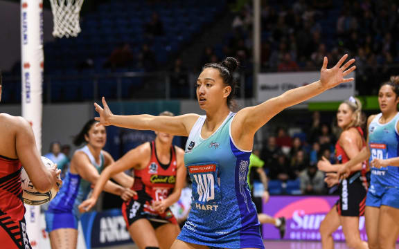 Courtney Elliott playing for the Mystics in 2020.