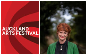 Shona McCullagh stands in front of greenery, wearing a green jacket and a pounamu