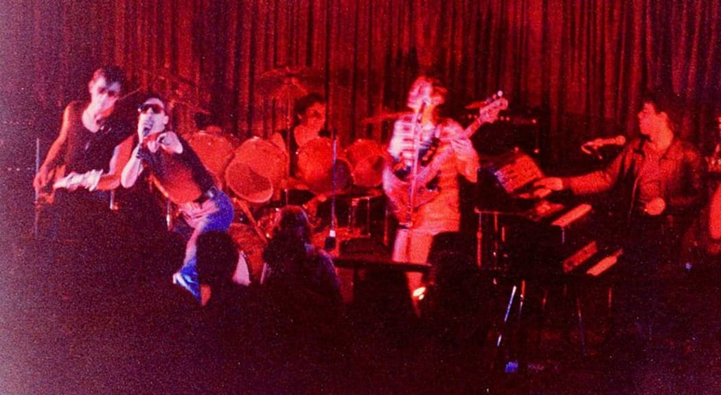 Mi-Sex at Lady Hamilton's. Hamilton mid-1978, shortly before they went to Australia.