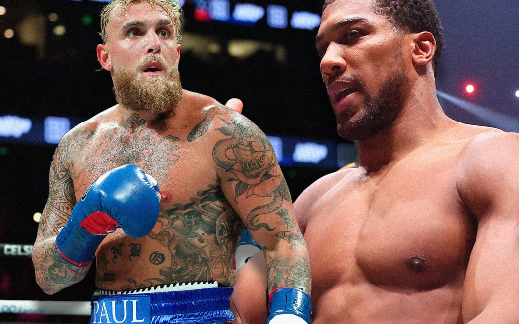 Jake Paul and Anthony Joshua. Graphic: Liam K. Swiggs