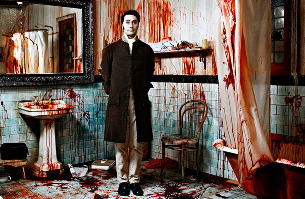 Taika Waititi on the set of What We Do In The Shadows.