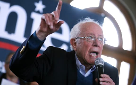 Democratic presidential candidate Sen. Bernie Sanders (I-VT) holds a campaign event at La Poste January 26, 2020 in Perry, Iowa.