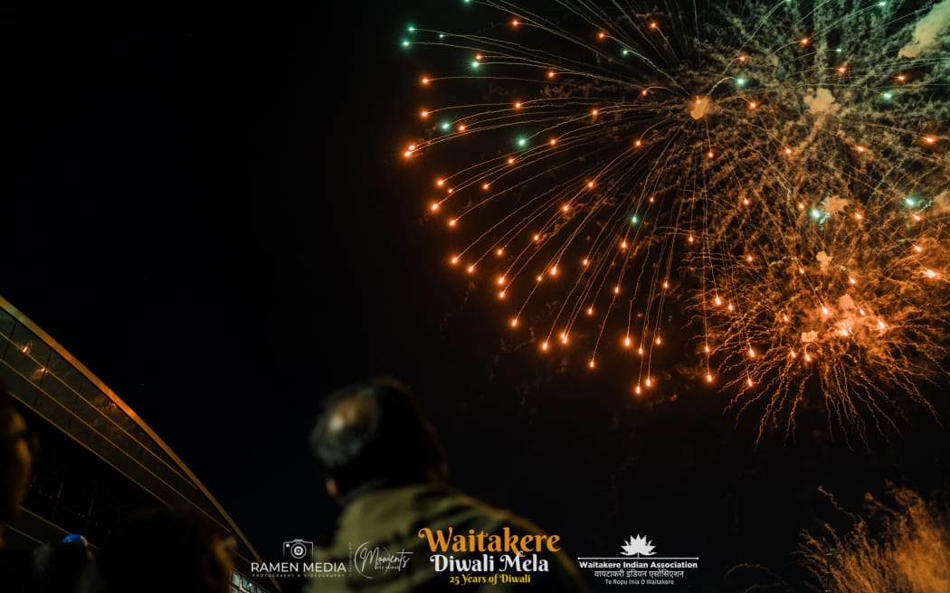 Fireworks at Waitakere Diwali Mela on November 2 in West-Auckland.