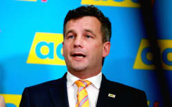 ACT leader David Seymour after the final results were announced for the 2023 election.