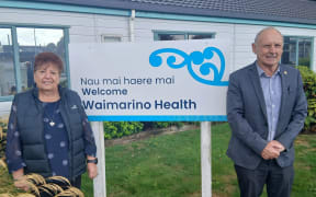 Waimarino Development Group co-chairwoman Honey Winter and Ruapehu mayor Weston Kirton are urging Health New Zealand Te Whatu Ora and the Government to urgently prioritise a health facility re-build in Raetihi.