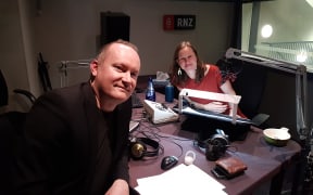 Paul Mclaney, Musical Director for World of Wearable Arts' speaking with Kirsten Johnstone