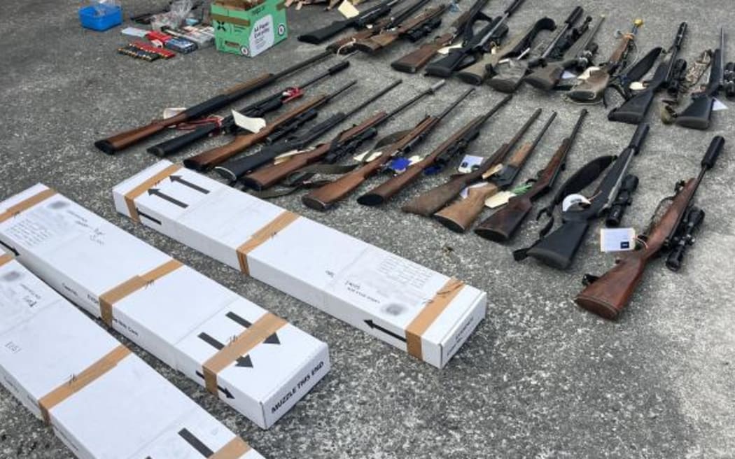 Police have seized more than 30 firearms and suspended the licences of six people after an investigation into illegal hunting in North Canterbury.