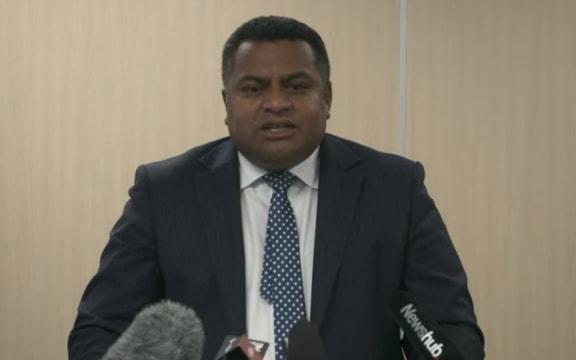 Kris Faafoi speaks to media about his text messages with Jason Kerrison.
