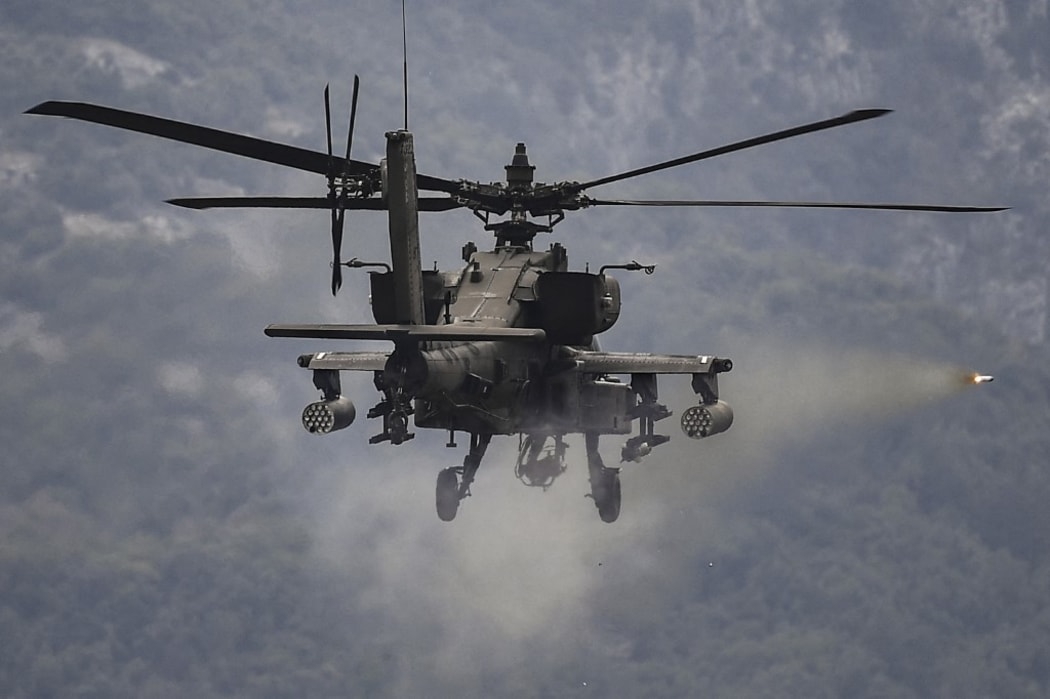 An Apache helicopter
