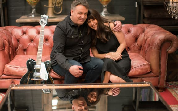 Martin Phillipps and Julia Parnell