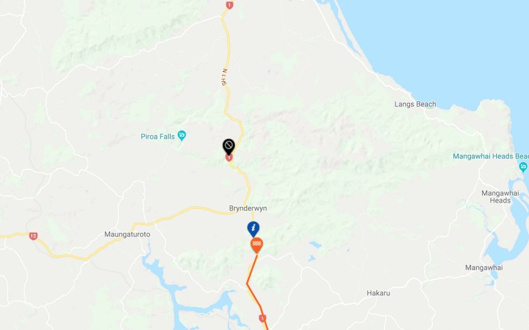 A fuel tanker and car collided on SH1 on the Brynderwyn Hills south of Whangarei.