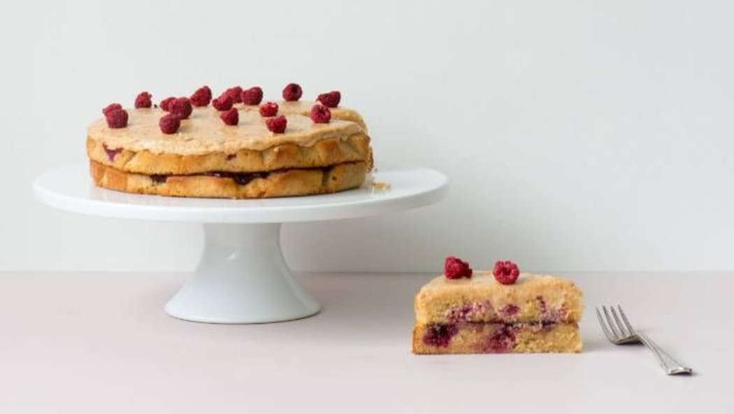 Double-layer Peanut Butter and Jelly Sandwich Cake