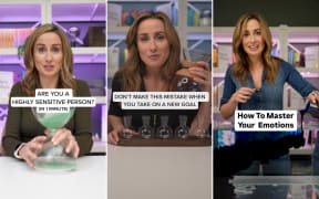 Psychologist Julie Smith uses visual props to explain concepts on her short-form social media videos.