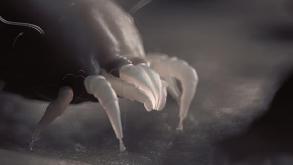 Dust mites, illustration. (Photo by SEBASTIAN KAULITZKI/SCIENCE PHOT / SKX / Science Photo Library via AFP)