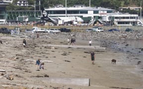 Untreated water is leaking onto the capital's south coast beaches due to the Moa Point Treatment Plant flooding and being turned off from early this morning.