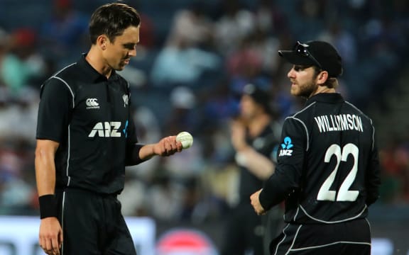 Black Caps Kane Williamson and Trent Boult.