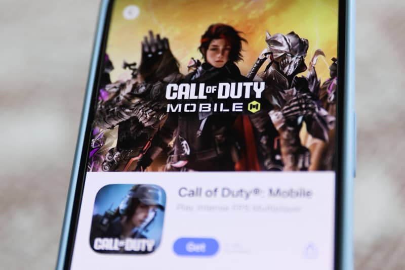 Call of Duty Mobile on App Store is seen in this illustration photo taken in Poland on August 8, 2024.