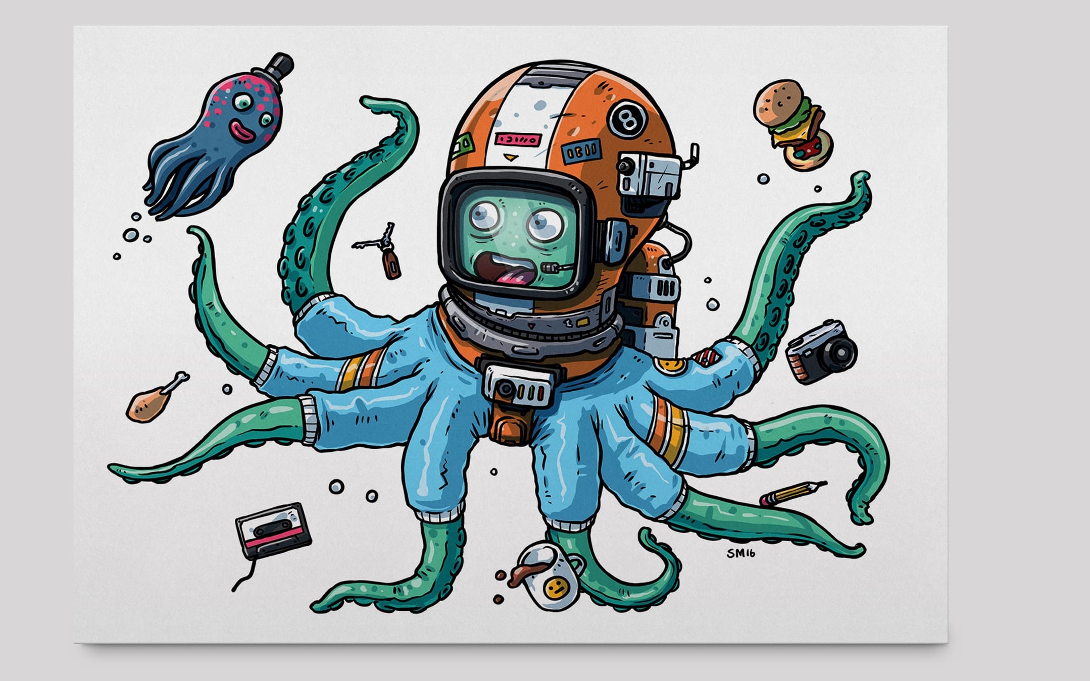 One of the Cards for Kaikoura designs, this one by Sam Moore.