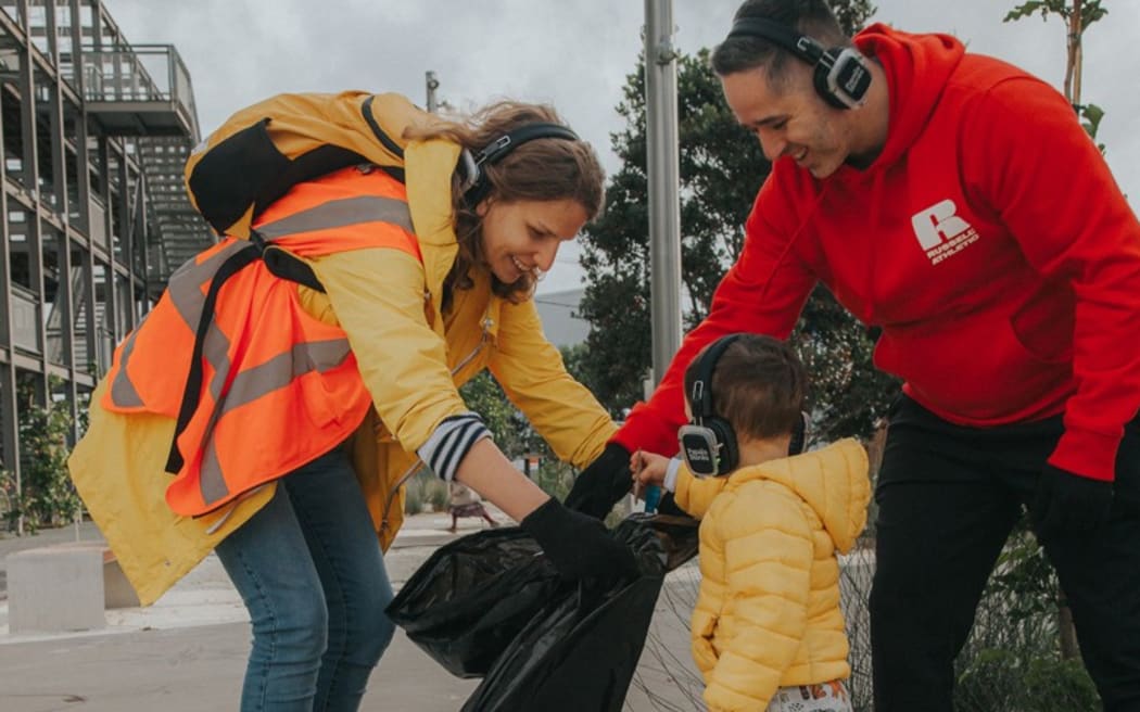 A promotional image for the Silent Disco City Clean-Up