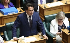 Leader of the Opposition, Simon Bridges asking a question of the Prime Minister