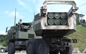 HIMARS rocket artillery system.