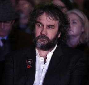 250414. Photo Diego Opatowski / RNZ. ANZAC Day celebrations in Wellington. Director Sir Peter Jackson
