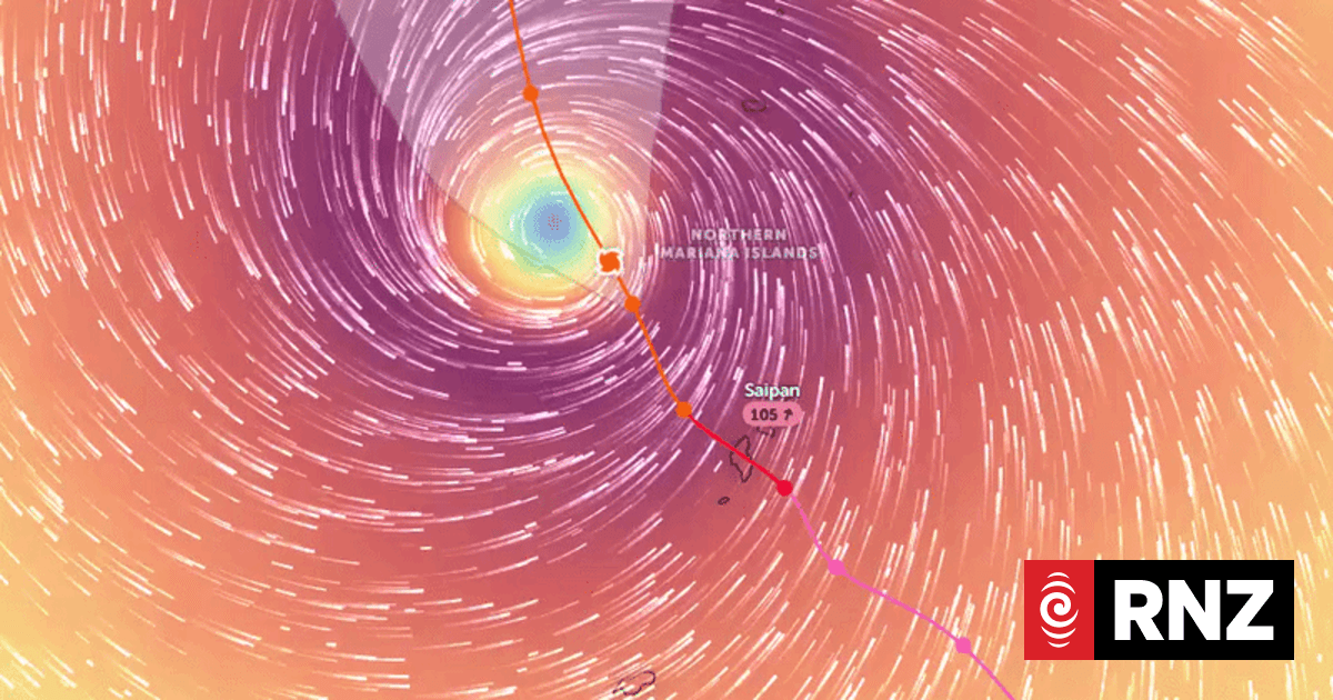 Typhoon Sinlaku still dangerous as it slowly weakens, moves away after pounding Northern Marianas