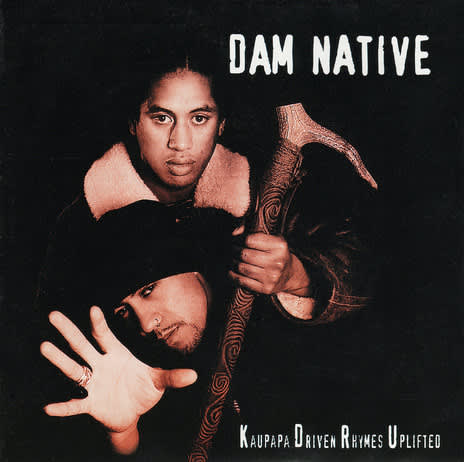 The cover of Dam Native's 1997 debut album Kaupapa Driven Rhymes Uplifted