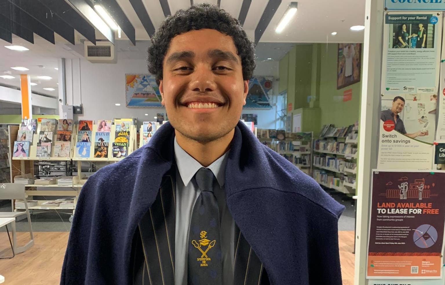 St Peters College Year 13 Nalesoni Maiava shakes off negative stereotypes of his neighbourhood.