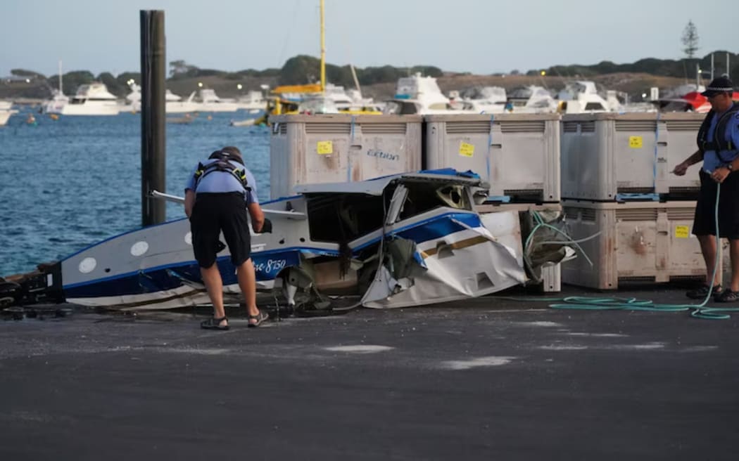Plane wreckage, Rottnest island crash