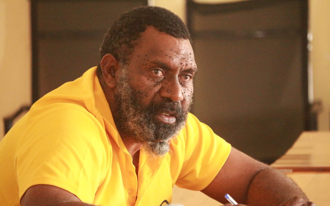 The Vanuatu Meteorology and Geohazards Department's  training and outreach officer,  Wiliam Bae Worworkon