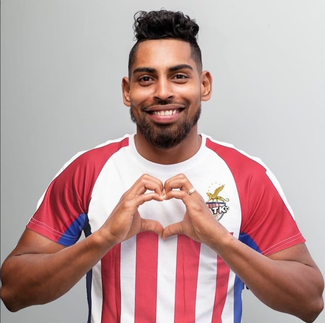 Fiji captain Roy Krishna poses in his new team kit.