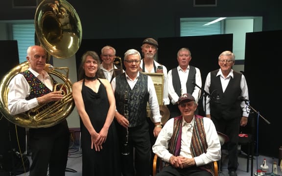 The New Valley Stompers at RNZ Wellington for NZ Live