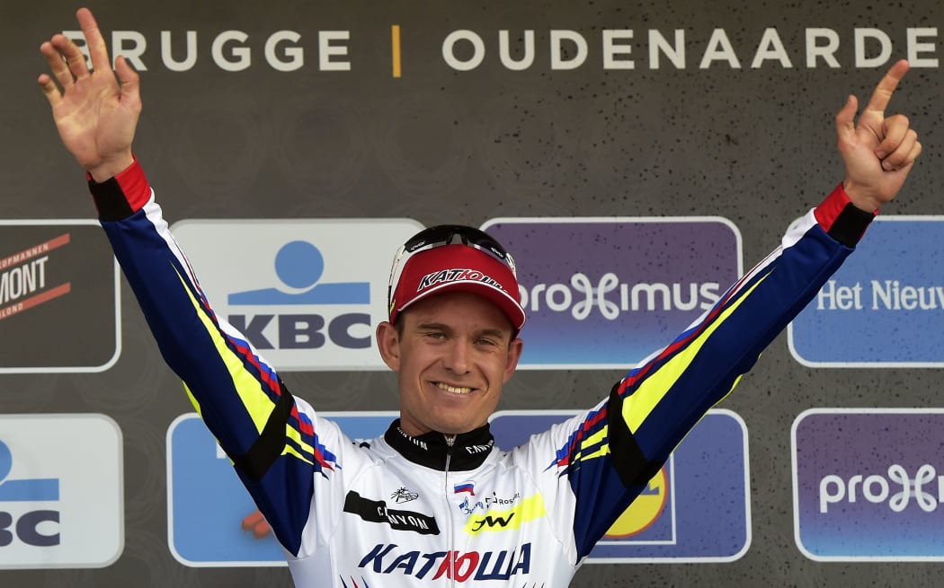 Kristoff Alexander on the podium