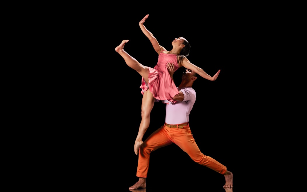 Black Grace dancers performing in Esplanade by Paul Taylor Dance Company.