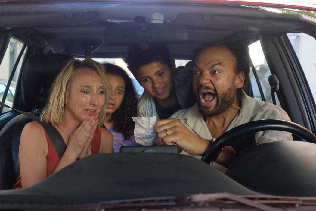 Still from the 2023 French film Lucky Winners (Heureux gagnants)